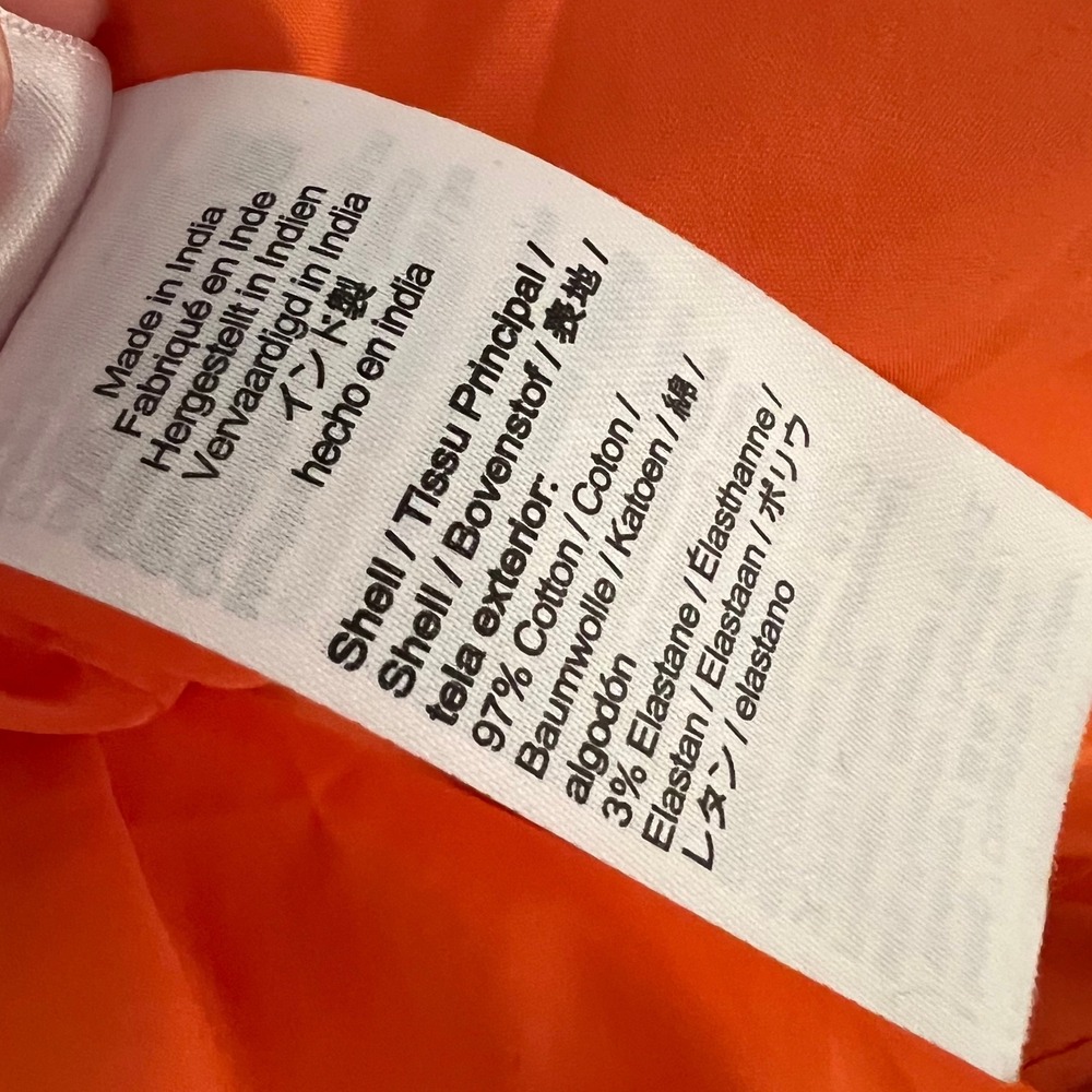 J Crew Orange Smocked Square Neck Ruffle Mini Dress‎ Size 6 - Picture 5 of 5